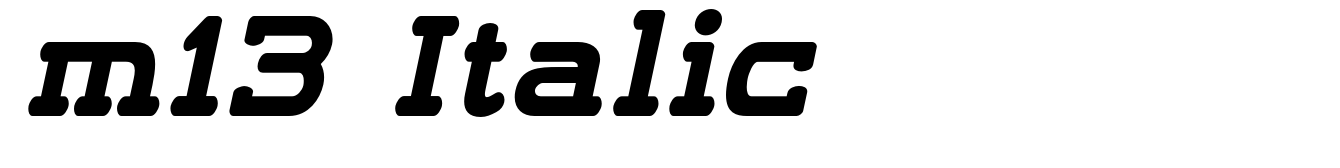 m13 Italic